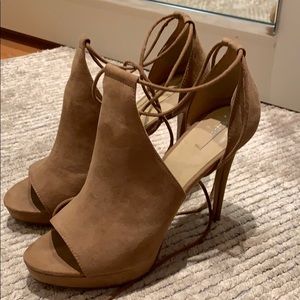 Aldo tan Wrap heels